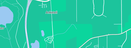Map showing the location of Shady Domes in Anketell, WA 6167