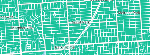 Map showing the location of Ascot Dry Cleaners in Ascot Park, SA 5043