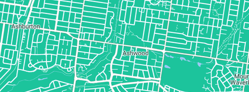 Map showing the location of Ashwood Bulk Discounts in Ashwood, VIC 3147
