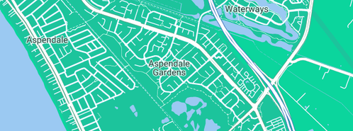 Map showing the location of Inmode Builders in Aspendale Gardens, VIC 3195