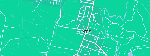 Map showing the location of Blueline Fencing in Appin, NSW 2560