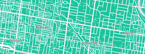 Map showing the location of The Convenient Kitchen in Armadale North, VIC 3143