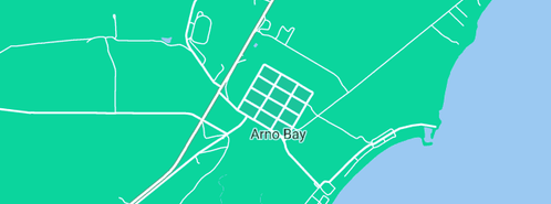 Map showing the location of Arno Bay Jetty Cafe in Arno Bay, SA 5603