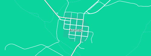 Map showing the location of Aramac Nursery in Aramac, QLD 4726