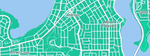 Map showing the location of Bella Casa Developments in Ardross, WA 6153