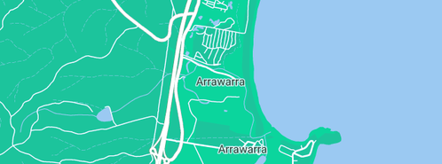 Map showing the location of Lorikeet Tourist Park & Home Village in Arrawarra, NSW 2456
