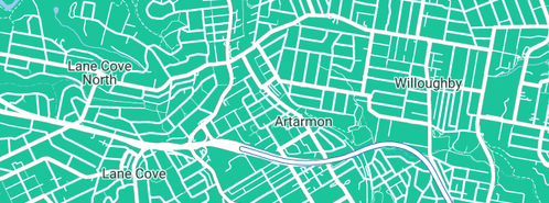 Map showing the location of Eurocars Mazda Artarmon in Artarmon, NSW 2064