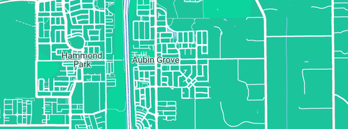 Map showing the location of Dill's Bookkeeping in Aubin Grove, WA 6164
