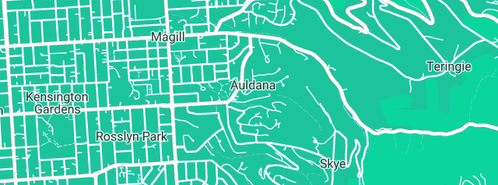 Map showing the location of Hignett B P in Auldana, SA 5072