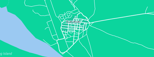 Map showing the location of Aurukun Health Service in Aurukun, QLD 4892