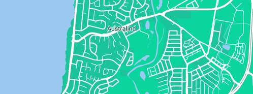 Map showing the location of Shelley Barton Designs in Australind, WA 6233