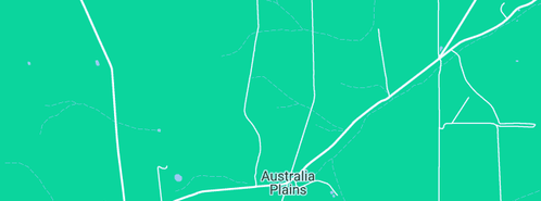 Map showing the location of Wandering Cooks in Australia Plains, SA 5374
