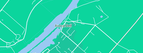 Map showing the location of Avoca Dell Caravan Park Cabins in Avoca Dell, SA 5253