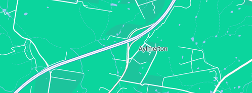 Map showing the location of Quick Trips Courier Service in Aylmerton, NSW 2575