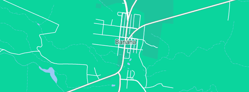 Map showing the location of Banana Hotel Motel in Banana, QLD 4702
