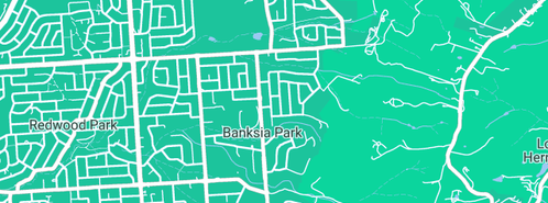 Map showing the location of Finn Vend in Banksia Park, SA 5091