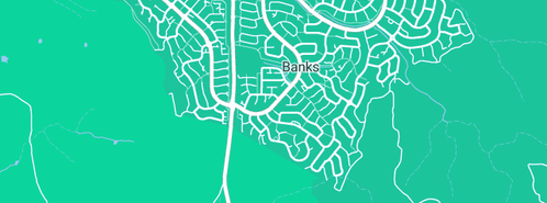 Map showing the location of Cornards Joinery in Banks, ACT 2906