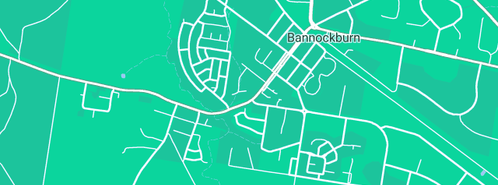 Map showing the location of Bannockburn in Bannockburn, VIC 3331