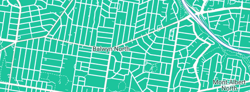 Map showing the location of Danielbikas in Balwyn North, VIC 3104