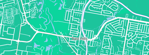 Map showing the location of Hills In Hollywood in Bald Hills, QLD 4036