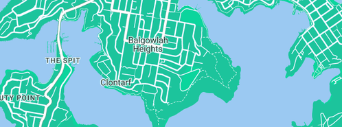 Map showing the location of Andersen-Wright Real Est in Balgowlah Heights, NSW 2093