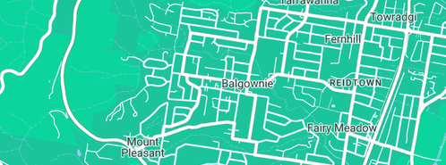 Map showing the location of Barbara Dent Marriage Celebrant in Balgownie, NSW 2519