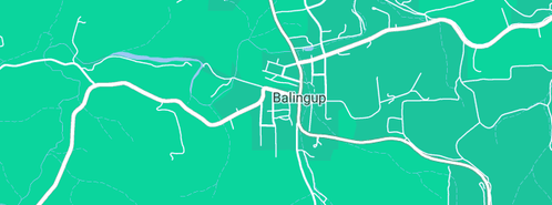 Map showing the location of Gallery 18 in Balingup, WA 6253
