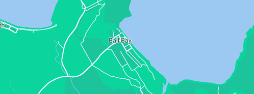 Map showing the location of All About Ceilings & Walls in Ball Bay, QLD 4741