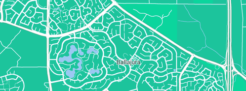 Map showing the location of Ballajura Junior Football Club in Ballajura, WA 6066
