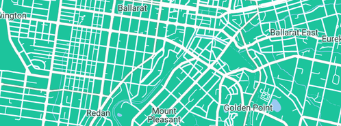 Map showing the location of Kookaburra Tree Services in Ballarat, VIC 3350