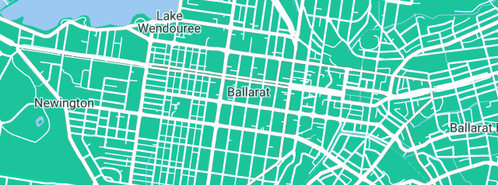 Map showing the location of 9S FOOD in Ballarat Central, VIC 3350