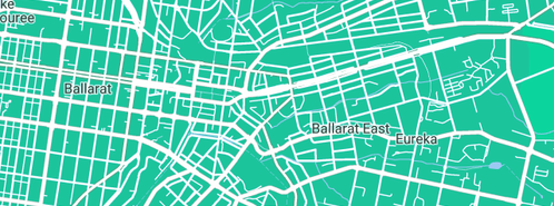Map showing the location of Victoria Street (Ballarat) Physiotherapy Clinic in Ballarat East, VIC 3350