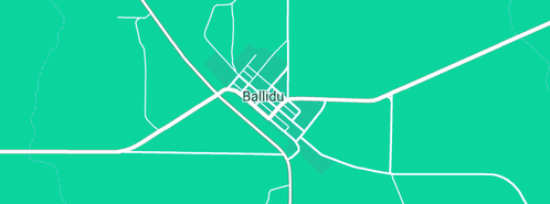 Map showing the location of Dunn Aviation in Ballidu, WA 6606