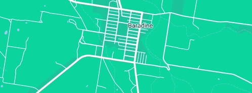 Map showing the location of Gundry's Sealing Services Pty Ltd in Baradine, NSW 2396