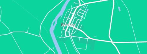 Map showing the location of Baralaba Bridge in Baralaba, QLD 4702