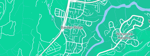 Map showing the location of The Ridge Preschool & Childcare Centre in Barden Ridge, NSW 2234