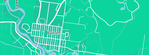 Map showing the location of Purple Patch Skate 'n' Surf in Barham, NSW 2732