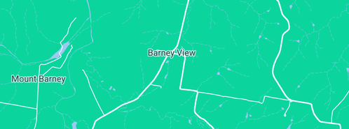 Map showing the location of Lillydale Natural Angus Beef in Barney View, QLD 4287