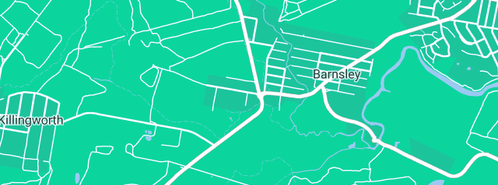 Map showing the location of Barnsley Joinery Works Pty Ltd in Barnsley, NSW 2278