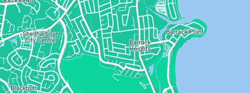 Map showing the location of Marina Petrol Barrack Heights in Barrack Heights, NSW 2528