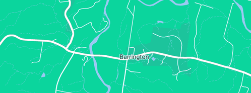 Map showing the location of Canoe Barrington in Barrington, NSW 2422
