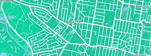Map showing the location of Budget Bath Resurfacing in Bass Hill, NSW 2197
