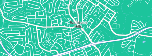 Map showing the location of Software Design Group in Baulkham Hills, NSW 2153