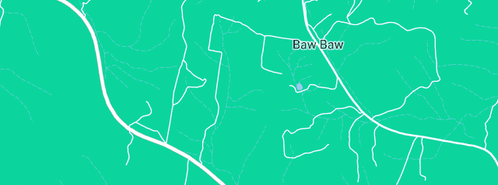 Map showing the location of Allana Bridges in Brisbane in Baw Baw, NSW 2580