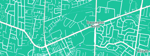 Map showing the location of Carr G R in Bayswater North, VIC 3153