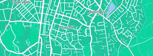 Map showing the location of Abode Apartments Bendigo in Bendigo South, VIC 3550