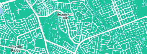 Map showing the location of Pengwen Bookkeeping in Beaumont Hills, NSW 2155