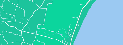 Map showing the location of Coastal Solar and Electrical Tas in Beaumaris, TAS 7215