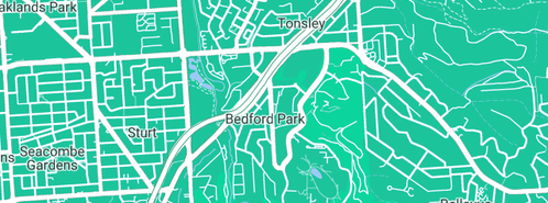 Map showing the location of Matthew Flinders Theatre in Bedford Park, SA 5042