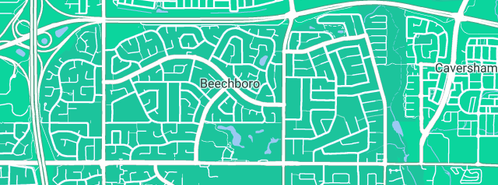 Map showing the location of Action Glass & Aluminium in Beechboro, WA 6063